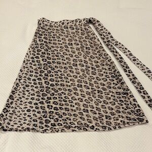 Joie Animal Print A-Line Skirt